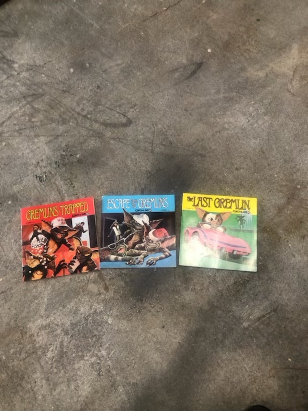 Vintage 1984 Gremlins Read a Long Storybooks and Vinyl Records by Warner 3, 4, 5